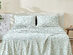 3-Piece Floral Print Microfiber Sheet Set (Chamblee Blue/Twin)
