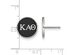 Sterling Silver Kappa Alpha Theta Enamel Post Earrings