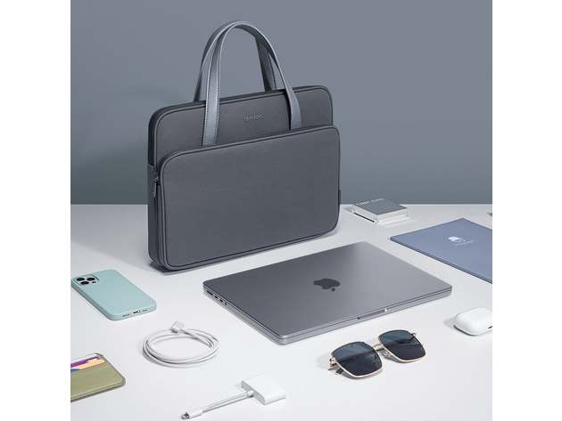 tomtoc Premium H21 Laptop Handbag For 14 inch MacBook Pro Khaki