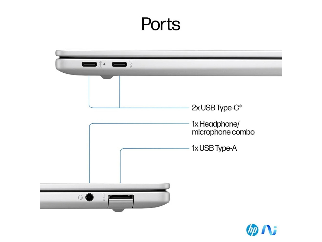 HP OmniBook X 14" Touch Laptop (2024) Snapdragon X Elite 3.4GHz 16GB RAM 512GB SSD Win11 (Certified Refurbished)