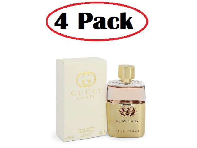 4 Pack of Gucci Guilty Pour Femme by Gucci Eau De Parfum Spray 1.6 oz