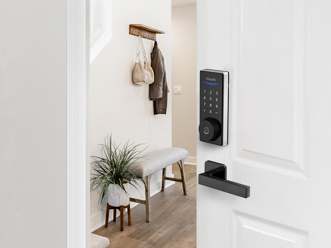 Philips 1000 Series Touchscreen Fingerprint Electronic Deadbolt (Satin Nickel)