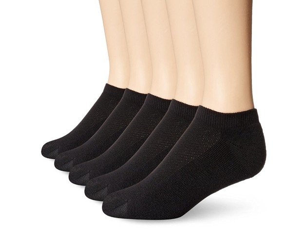 Daily Basic Polyester Low Cut Socks  Ankle, No Show Men and Women Socks - 12 Pack - White