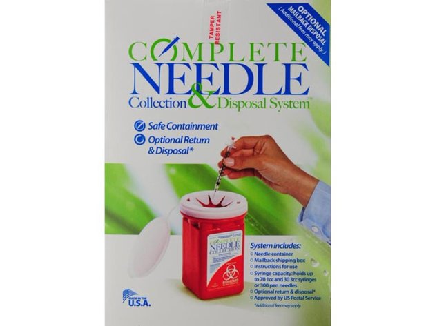 Sharps Compliance Complete Needle Collection and Optional Mail-back Disposal System