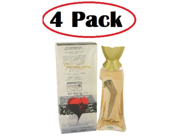 4 Pack of French Cancan New Brand by New Brand Eau De Parfum Spray 3.3 oz