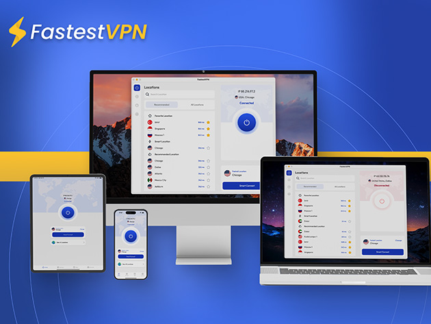 FastestVPN: Lifetime Subscription (10 Devices)