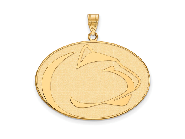 NCAA 14k Gold Plated Silver Penn State XL Pendant