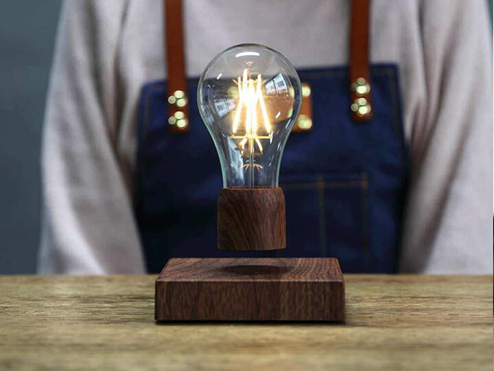 volta levitating light bulb