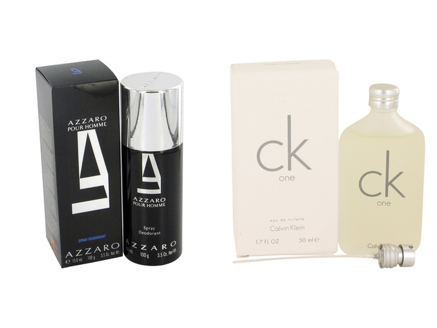 Gift set  AZZARO by Loris Azzaro Deodorant Spray 5 oz And a bottle of CK ONE Eau De Toilette Pour/Spray (Unisex) 1.7 oz