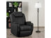 Costway Electric Lift Power Recliner Chair Heated Massage Sofa Lounge w/ Remote Control - Black