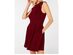 Speechless Juniors' Lace-Shoulder Knit Skater Dress Red Size Small
