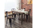 Costway Copper Set of 4 Metal Wood Counter Stool Kitchen Dining Bar Chairs Rustic Coffee