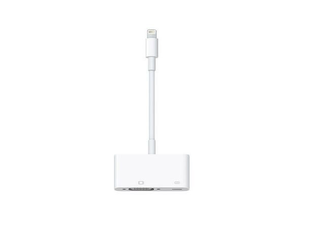 Apple 6-inch Genuine Lightning to VGA Adapter For Apple iPhone/iPad/Tablets/iPod, White (Open Box - Like New)