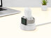 2-in-1 Apple Silicone Charging Stand (White)