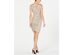 Calvin Klein Women's Sequin Cold-Shoulder Dress Beige Size 10
