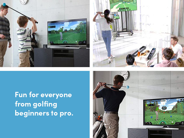 PhiGolf: Mobile & Home Smart Golf Simulator with Swing Stick