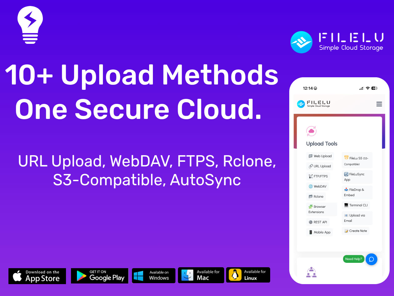 FileLu Cloud Storage Premium Plan: Lifetime Subscription (4TB)