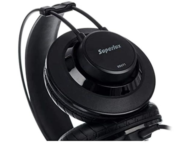 Superlux HD-671 Dynamic Closed Back Over-Ear Balanced Sound Headphone, Clear (Used, Open Retail Box)