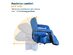 Reclining Stadium Seat with Armrests and Side Pockets (Royal Blue)