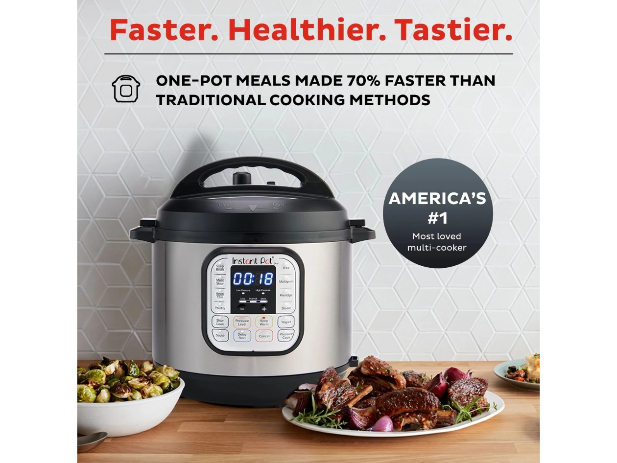 Instant Pot® Duo™ 6-quart Multi-Use Pressure Cooker V5 (Open Box)