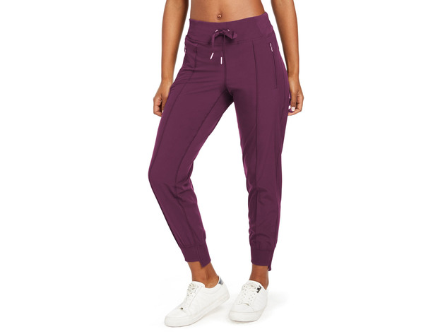 Calvin Klein Women's Step-Hem Joggers Purple Size Medium