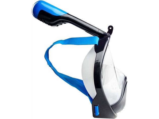 WildHorn Outfitters Seaview 180 Degree Panoramic Snorkel Mask Small/Med - Navy