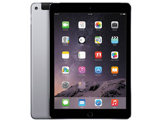 Apple iPad Air 2, 16GB - Space Gray (Refurbished: Wi-Fi + 4G Unlocked)