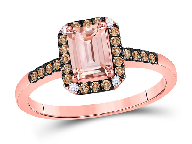 Gold Ring Sam's Club Morganite Macy's Morganite And Diamond