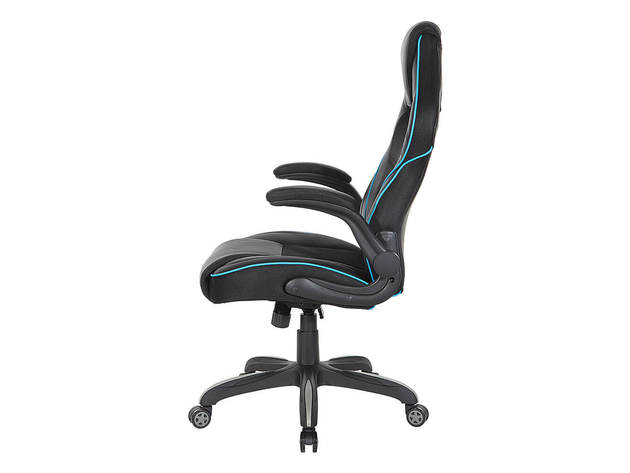 DesignLab XEN25BL Xeno Gaming Chair in Faux Leather - Blue