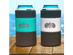 Non-Tipping Can Cooler - Teal / 16oz Tall Can