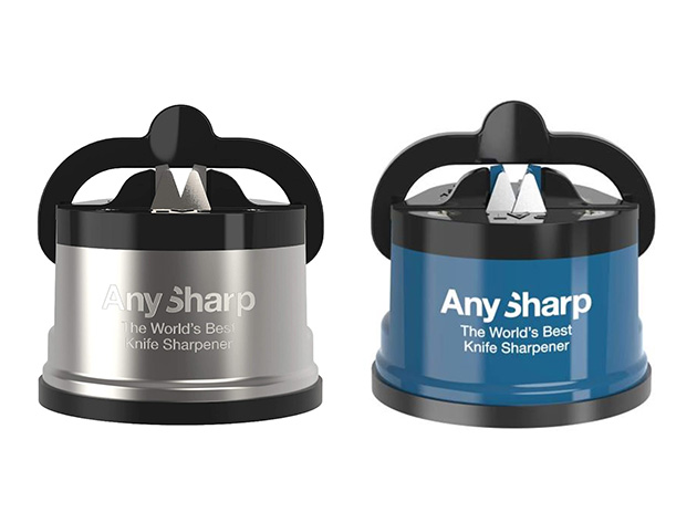 Anysharp Pro Metal Knife Sharpener with Suction, 2 Pack i