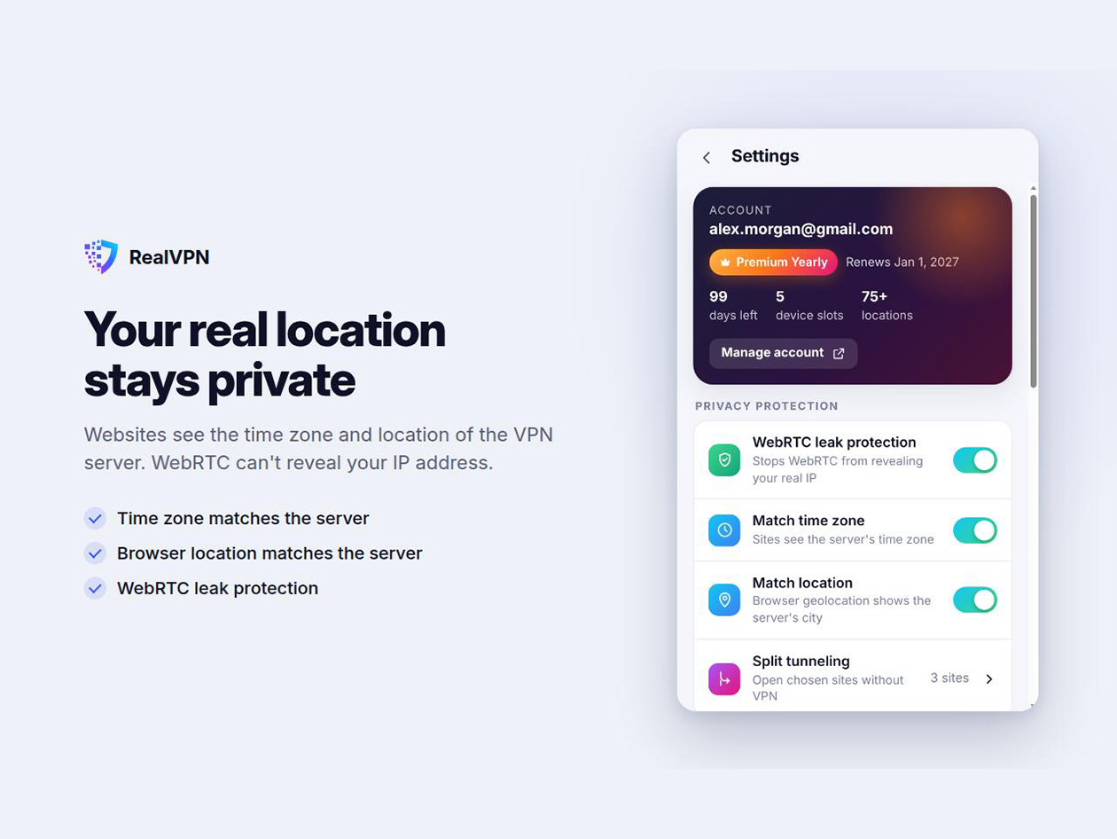 RealVPN: Lifetime Subscription