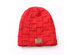Beanie Jam Faux Fur Lined Bluetooth Knit Hat (Red)