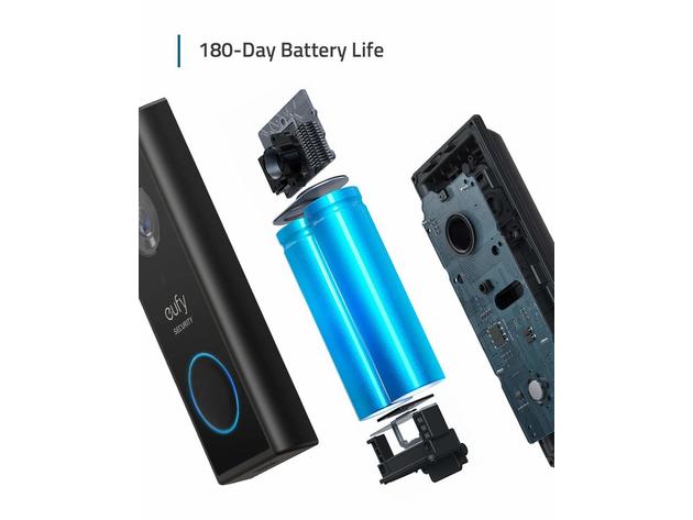 eufy Video Doorbell 2K (Battery-Powered) Black