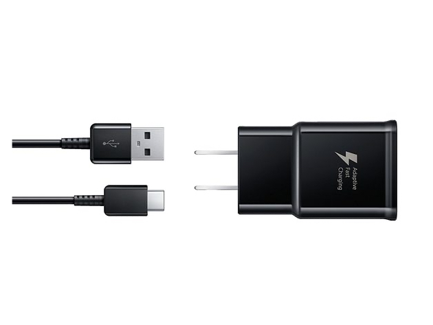 Samsung Adaptive Fast Charge Travel Charger with USB to USB-C Cable - Black (Retail Packaging)