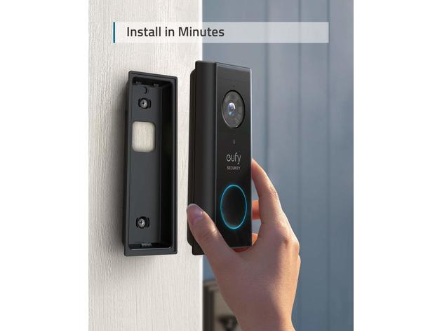 eufy Video Doorbell 2K (Battery-Powered) Black