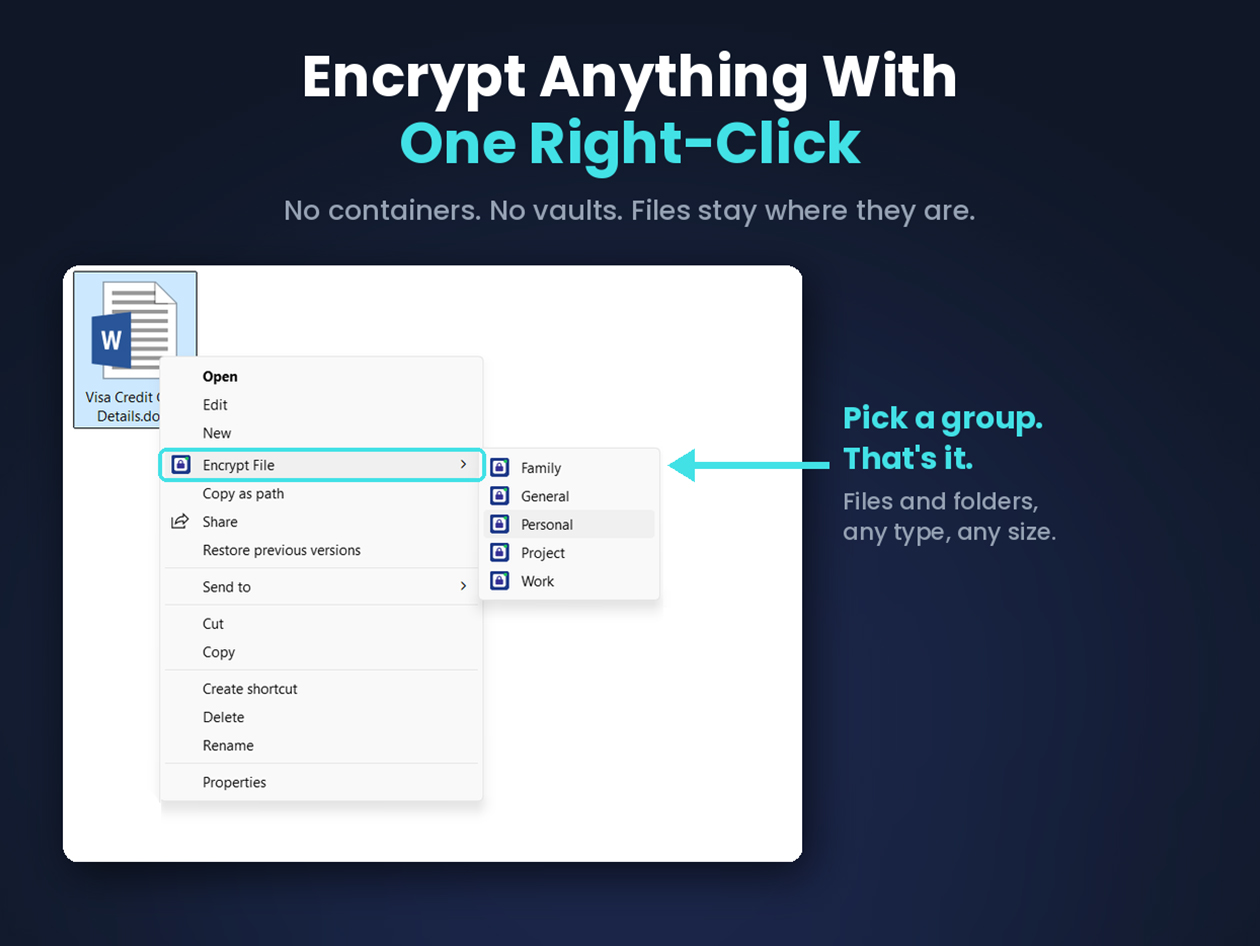 EncryptPro Personal Plan for Windows: Lifetime Subscription