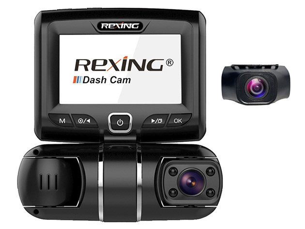 Rexing S1 Pro Enhanced 3-Channel Dash Cam