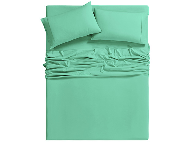 6-Piece Bamboo-Blend Comfort Luxury Sheet Set (Evergreen/Full)