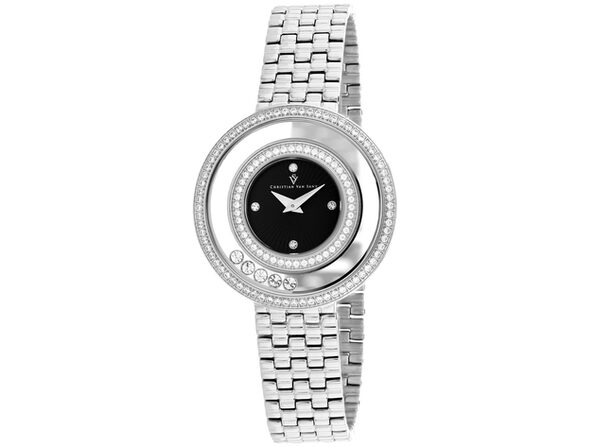 Christian Van Sant Women's Gracieuse Black Dial Watch - CV4830 - Product Image