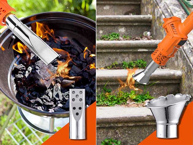 3-in-1 Multifunctional Electric Grass Burning Machine (Orange)