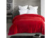 Spyder Flannel Ultra Plush Bed Blanket Interwoven Strength - Queen 90"x90" Red