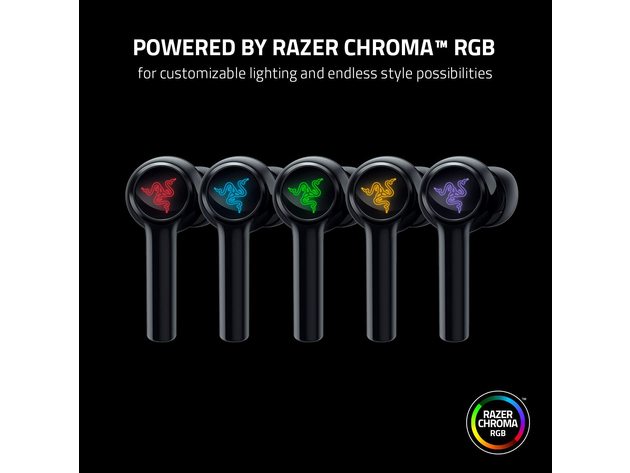 Razer Hammerhead True Wireless Low Latency Earbuds with Chroma RGB (Refurbished)