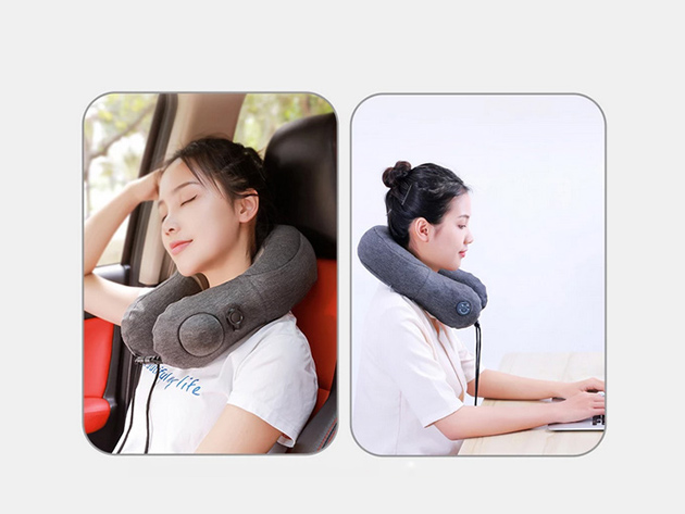 Automatic Inflatable U-Shaped Massage Pillow