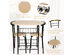 Costway 3 Piece Dining Set Table and 2 Chairs Home Kitchen Breakfast Bistro Pub Furniture 