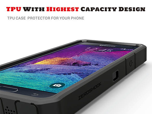 Samsung Galaxy Note4 Extended Battery with Rugged Case