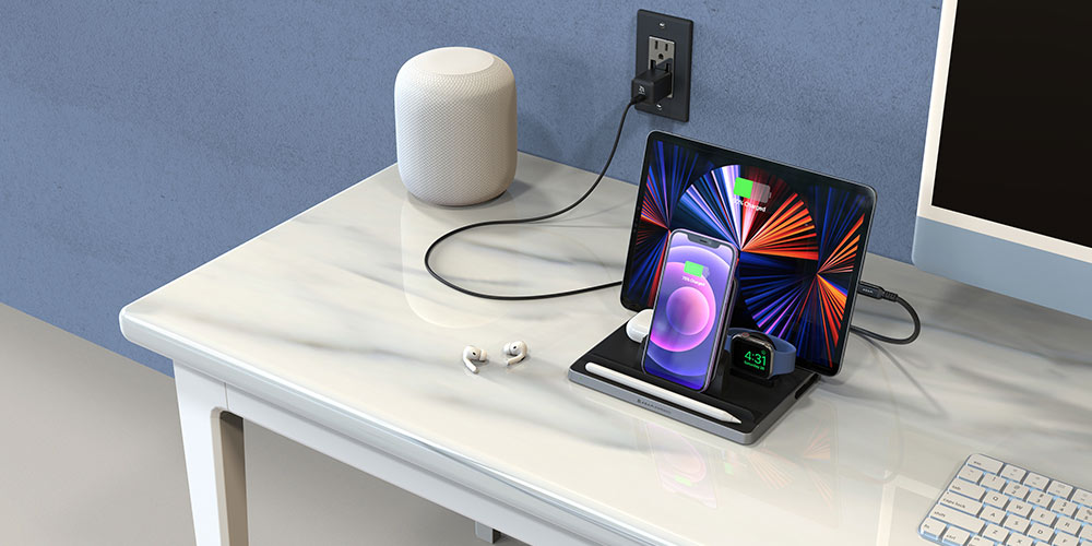 Charge Five Apple Devices at Once with This $84 Wireless Charging Station