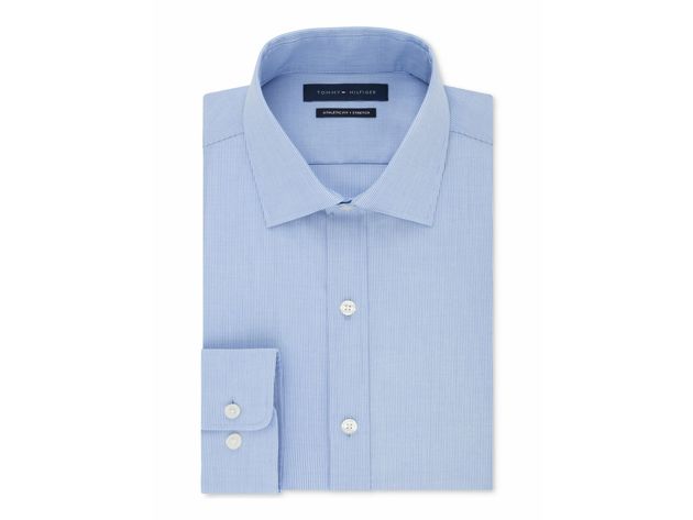 Tommy hilfiger athletic hot sale fit stretch dress shirt