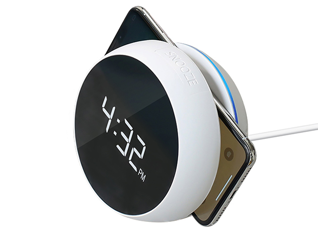 Desktop Wireless Charger with Alarm Clock