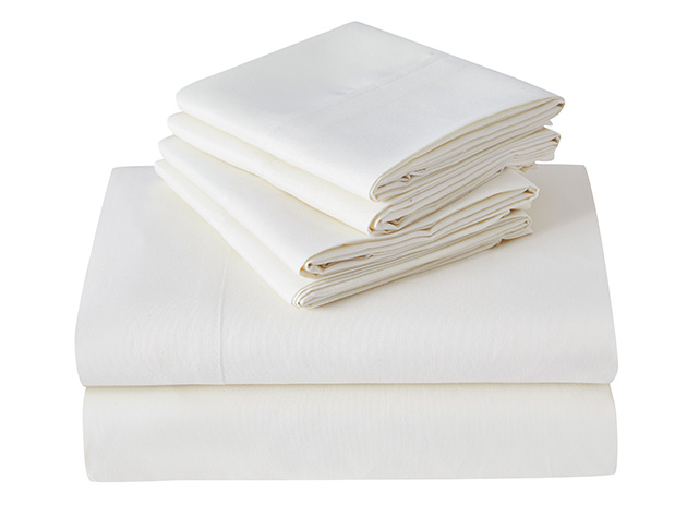 Kathy Ireland 6-Piece Brushed Microfiber Sheet Set (Ivory/Twin)